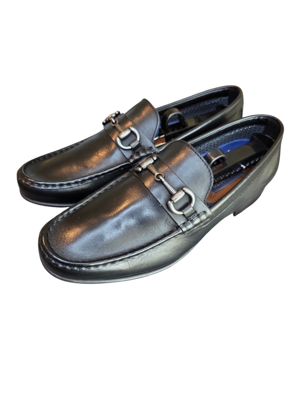 Vince Camuto Black Leather‎ Bit Loafers